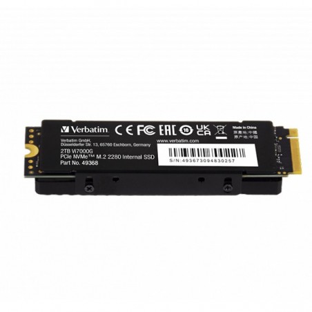 VERBATIM SSD VI7000 2TB PCIE NVME M.2 (7000MB/S) C/DISSIPADO