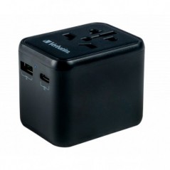 VERBATIM ADAPTADOR VIAGEM QC 3.0 1x USB-C 1x USB- A PD 20W