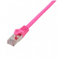 EQUIP CHICOTE CAT6 S/FTP LSZH 0.25MT ROSA
