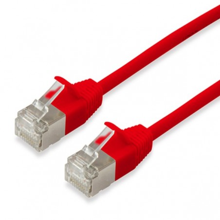 EQUIP CHICOTE CAT6A S/FTP LSZH 3MT VERMELHO