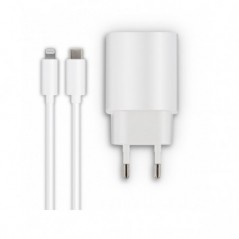 MOOOV CARREGADOR CASA 18W + CABO USB-C /LIGHTNING 1,2 METROS