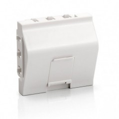 EQUIP MODULO UNIVERSAL 45x45 ANGULAR P/1 KEYSTONE - BRANCO