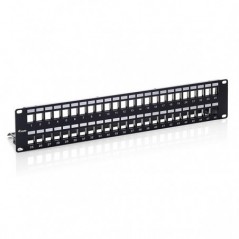 EQUIP PATCH PANEL MODULAR 48P 2U FTP VAZIO PRETO