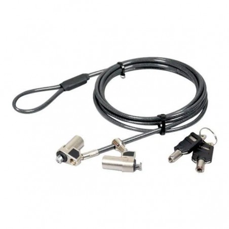 PORT TWIN HEAD KEYED SECURITY CABLE "T-LOCK" DOIS DISPOSITIV