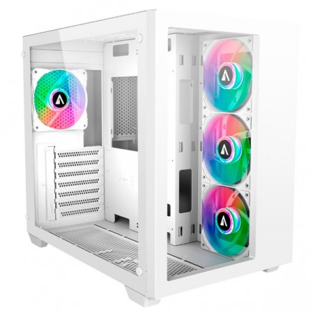 ABYSM CAIXA ATX DANUBE SAVA 285 BX203 ARGB TEMPERED GLASS WH