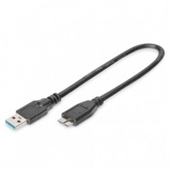 DIGITUS USB 3.0 CABO USB A - MICRO USB B M/M 0.5M USB 3.0 PR