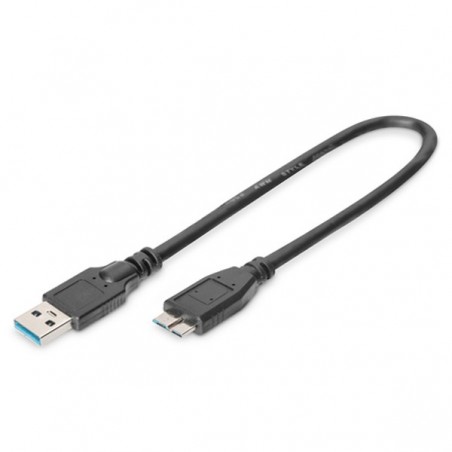 DIGITUS USB 3.0 CABO USB A - MICRO USB B M/M 0.5M USB 3.0 PR