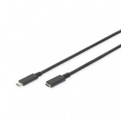 DIGITUS USB TYPE-C CABO EXTENSAO TYPE C M/F 2.0M 3A 480MB VE