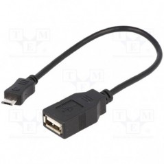 DIGITUS CABO ADAPTADOR USB-A 2.0 F OTG / MICRO-USB-B 0.20MT