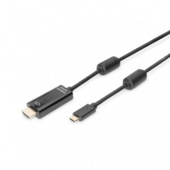 DIGITUS USB CABO ADAPTADOR TYPE-C TO HDMI A M/M 5.0M 4K/60HZ