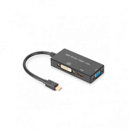 DIGITUS ADAPTADOR MINI DISPLAYPORT - HDMI+DVI+VGA M-F/F/F 0,
