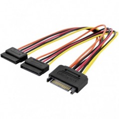 DIGITUS CABO POWER INTERNO SATA 15-PIN P/2x SATA 15-PIN M/F-