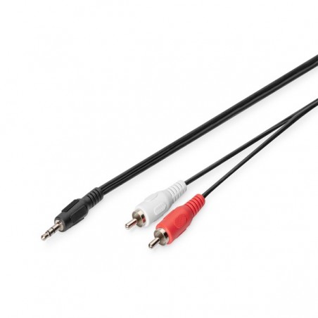 DIGITUS AUDIO CABO ADAP STEREO 3.5 - 2X RCA 2.50M CCS 2X0.10
