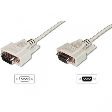 DIGITUS DATATRANSFER CABO EXTENSAO D-SUB9 M/F 3.0M SERIAL MO