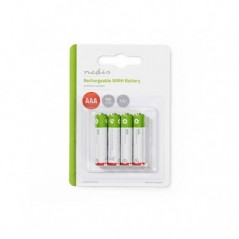 NEDIS PILHAS RECARREGÁVEIS AAA 1.2V 950 mAh 4 UNDS