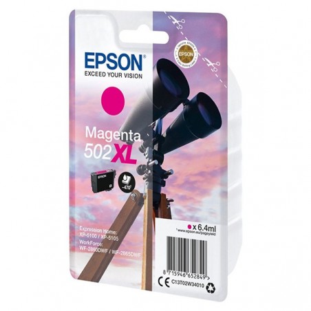 EPSON TINTEIRO MAGENTA 502XL XP5100/105 WF-2860DWF/865DWF C/