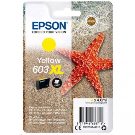 EPSON TINTEIRO AMARELO 603 XL XP-28xx/31xx/21xx/41xx
