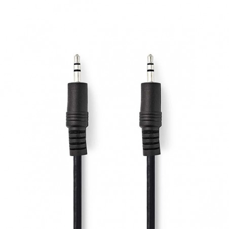 NEDIS CABO AUDIO STEREO 3.5MM M/M 1.0MT BLACK