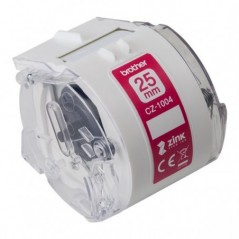 BROTHER ROLO CZ1004 FITA 25MM ADESIVA IMPRESSAO ETIQUETAS CO
