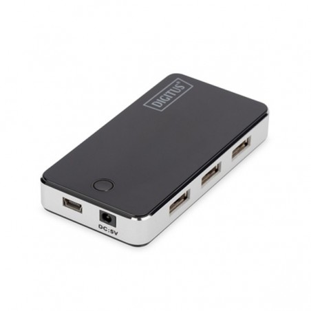 DIGITUS USB 2.0 HUB 7-PORT BLACK 7X USB A/F 1X USB MINIINCL.