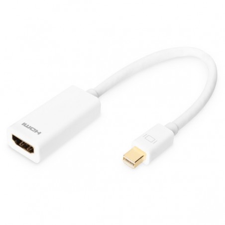 DIGITUS  CABO ADAPTADOR MINI DP - HDMI TYPE A M/F 0.15M DP 1