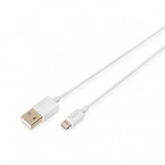 DIGITUS APPLE CHARGER/DATA CABLE 8PIN - USB A M/M 1.0M IP5/6