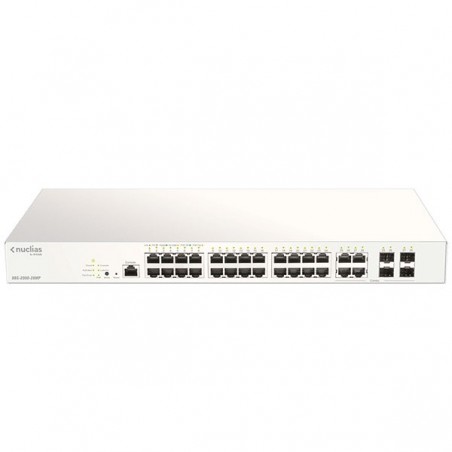 D-LINK NUCLIAS CLOUD SMART SWITCH POE+ 28-PORT GIGABIT 4X1G