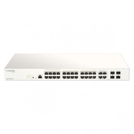 D-LINK NUCLIAS CLOUD SMART SWITCH POE+ 28-PORT GIGABIT 4X1G