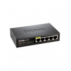 D-LINK SWITCH 5x10/100MBPS 1/POE PORT METAL CASE,FANLESS