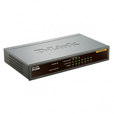 D-LINK SWITCH 8x10/100 (4xPOE-TOTAL BUDGET 52Watts)