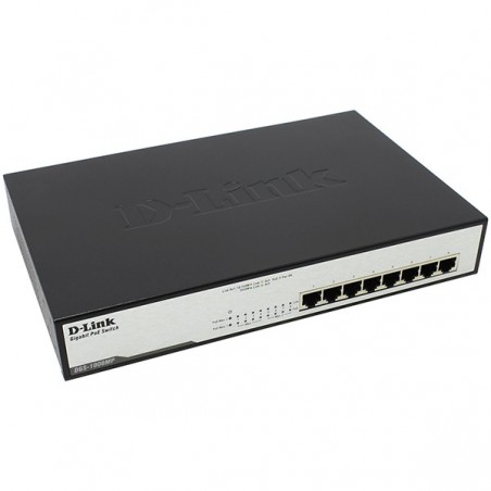 D-LINK SWITCH 8x10/1000/1000 (BUDGET 140W (MAX OUTPUT 30W PE