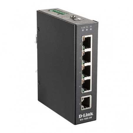 D-LINK SWITCH INDUSTRIAL 5 PORT UNMANAGED WITH 5x10/100 BASE