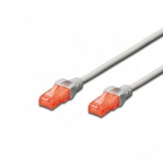 DIGITUS CHICOTE U/UTP CAT6 PVC 1MT CINZA