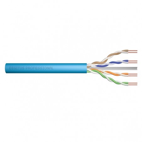 DIGITUS CABO REDE CAT6A U-UTP LSZH 500MT AZUL