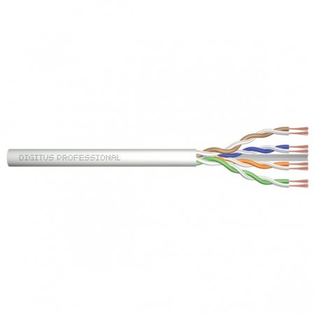 DIGITUS BOBINE CABO REDE UTP CAT6 LSZH FLEXIVEL 305MT CINZA