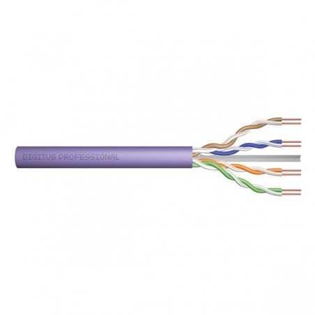 DIGITUS BOBINE CABO REDE UTP CAT6 LSZH 305MT VIOLETA