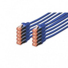 DIGITUS CHICOTE CAT 6 S-FTP LSZH 0.5MT PACK 10 AZUL