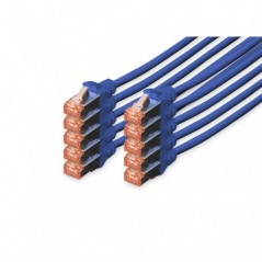 DIGITUS CHICOTE CAT 6 S-FTP LSZH 1MT PACK 10 AZUL