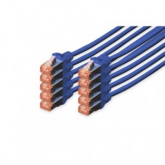 DIGITUS CHICOTE CAT 6 S-FTP LSZH 2MT PACK 10 AZUL