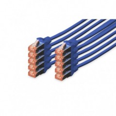 DIGITUS CHICOTE CAT 6 S-FTP LSZH 3MT PACK 10 AZUL