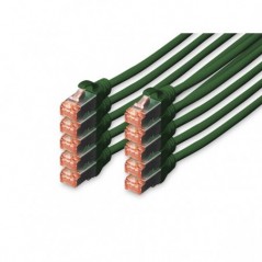 DIGITUS CHICOTE CAT 6 S-FTP LSZH 3MT PACK 10 VERDE