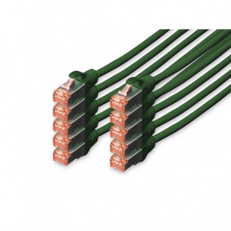 DIGITUS CHICOTE CAT 6 S-FTP LSZH 3MT PACK 10 VERDE