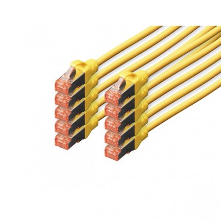 DIGITUS CHICOTE CAT 6 S-FTP LSZH 3MT PACK 10 AMARELO