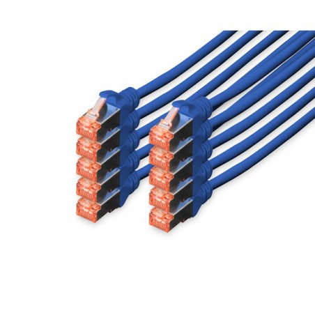 DIGITUS CHICOTE CAT 6 S-FTP LSZH 5MT PACK 10 AZUL