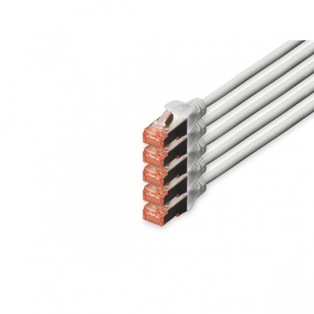 DIGITUS CHICOTE CAT 6 S-FTP LSZH 7MT PACK 5 CINZA