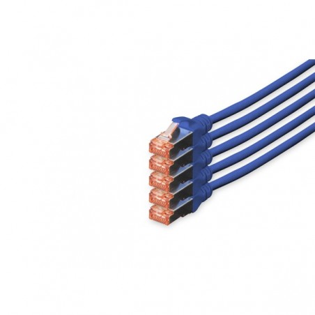 DIGITUS CHICOTE CAT 6 S-FTP LSZH 10MT PACK 5 AZUL