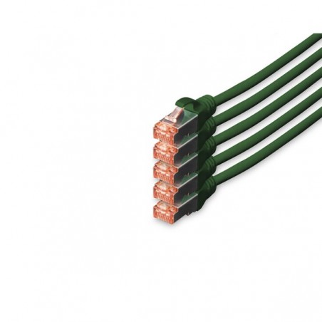 DIGITUS CHICOTE CAT 6 S-FTP LSZH 10MT PACK 5 VERDE
