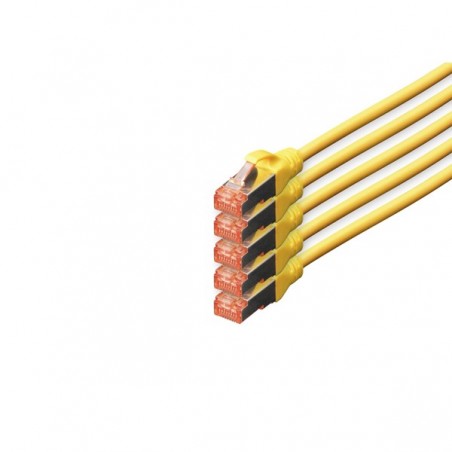 DIGITUS CHICOTE CAT 6 S-FTP LSZH 10MT PACK 5 AMARELO