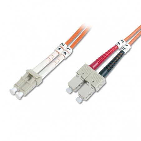 DIGITUS CHICOTE FIBRA MULTIMODE 50/125 LC/SC OM2 - 2MT