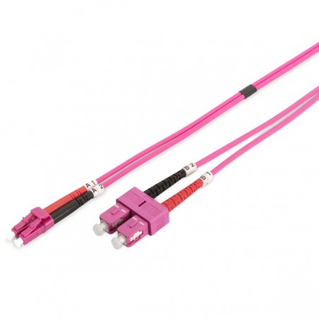 DIGITUS CHICOTE FIBRA DPX MULTIMODE 50/125 LC/SC OM4 - 3MT